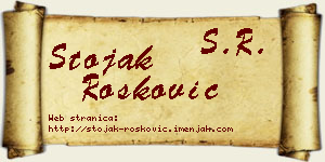 Stojak Rošković vizit kartica